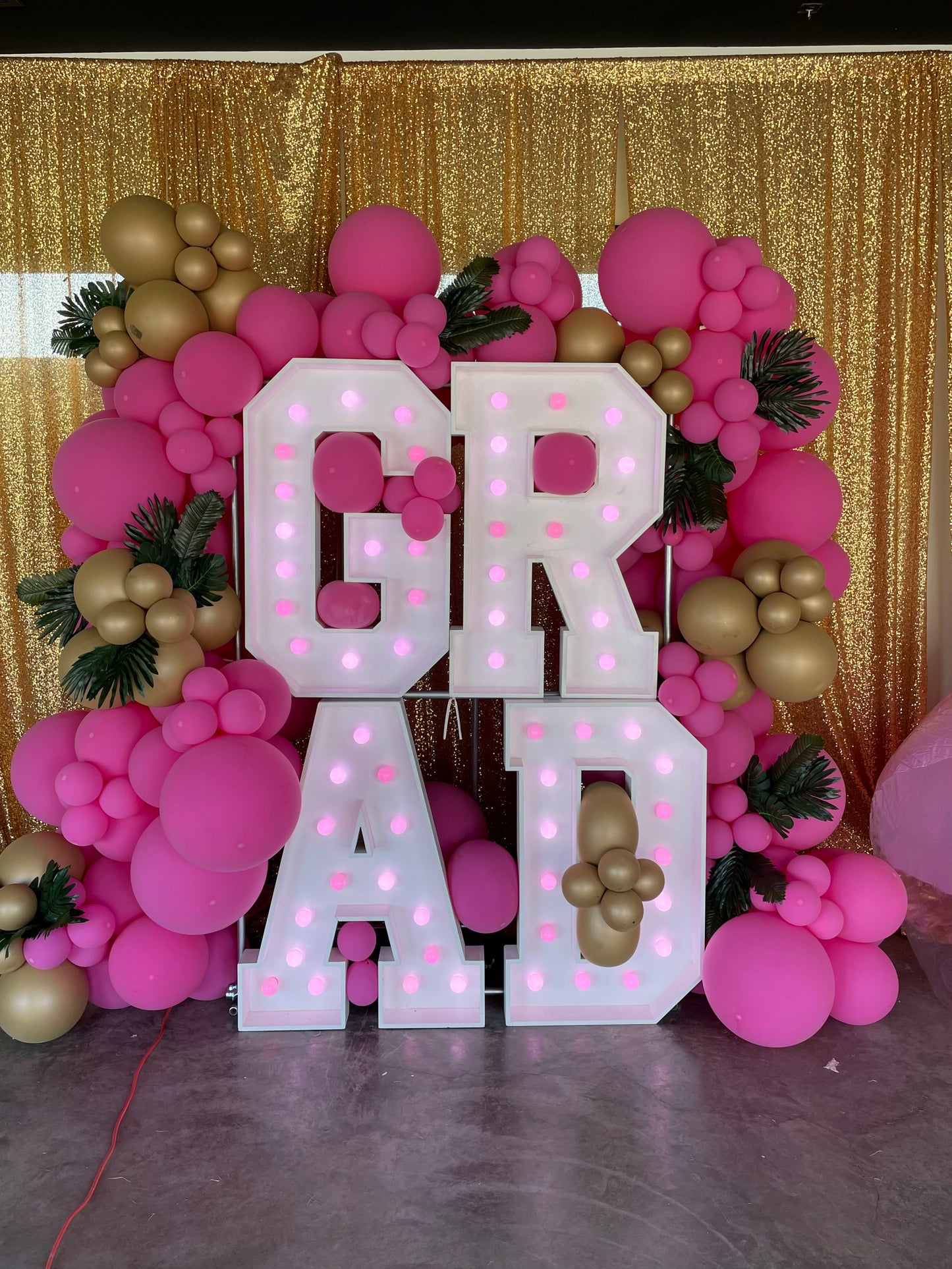 Wooden Marquee Letter Rental Deposit